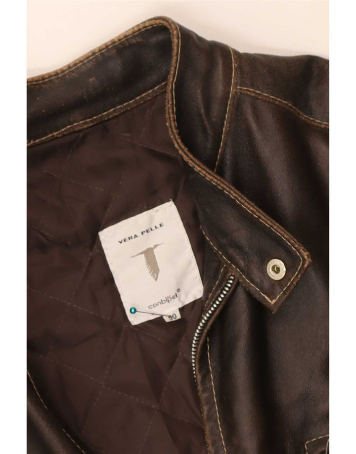 Jachetă de piele pentru bărbați Conbipel IT 50 Large Brown