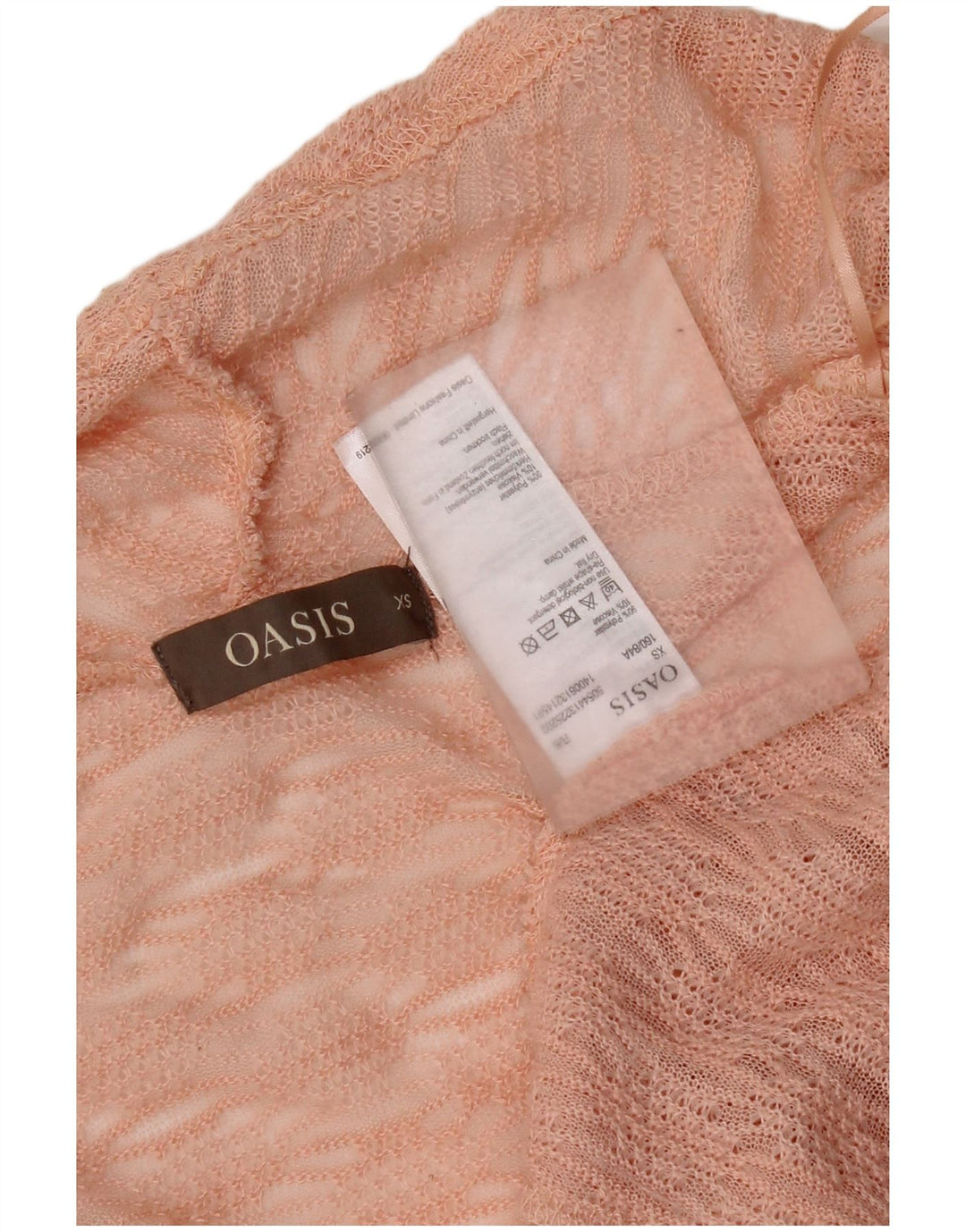 Pulover cardigan deschis supradimensionat pentru femei Oasis UK 6 XS poliester roz
