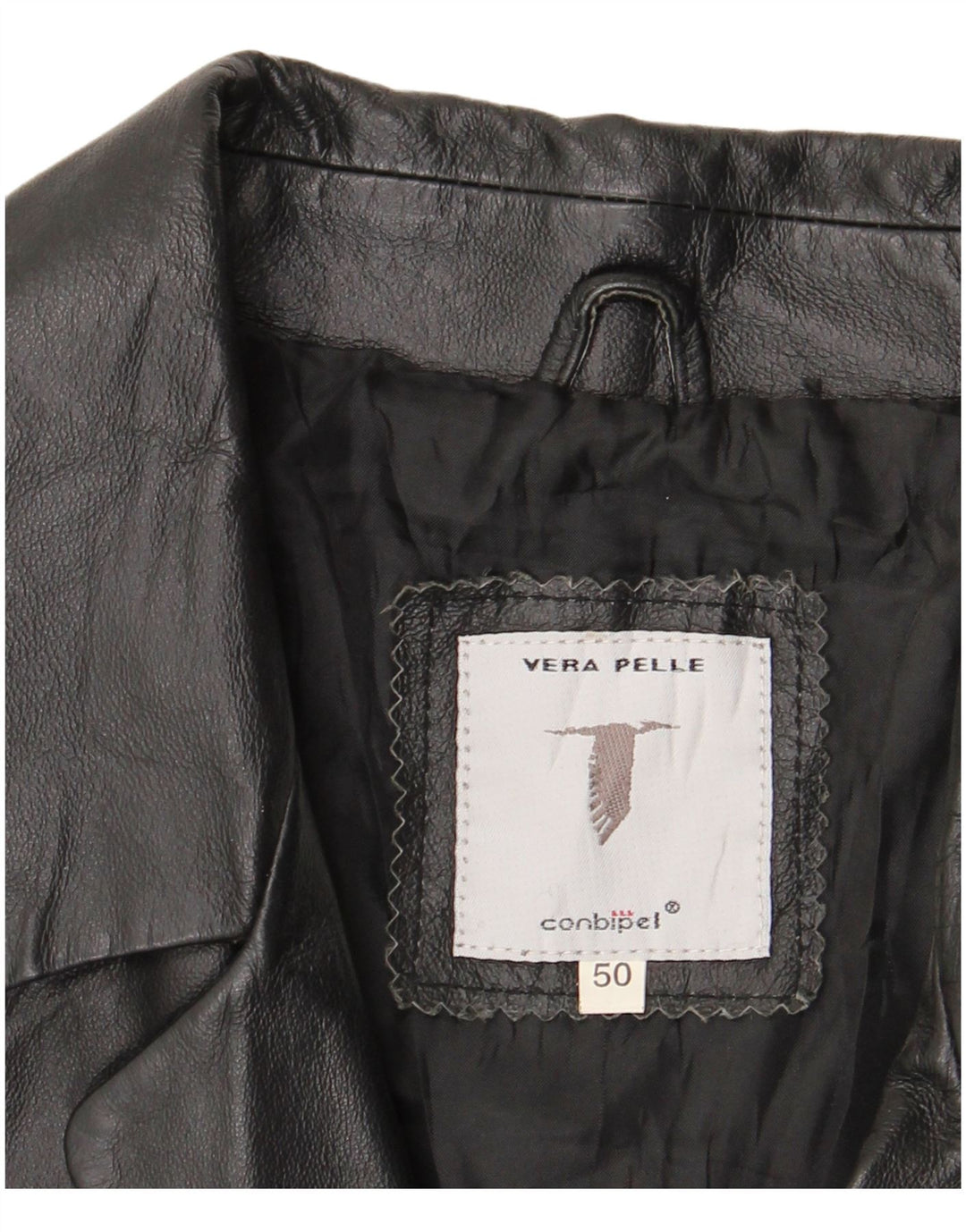 Palton din piele bărbătească CONBIPEL IT 50, mare, neagră