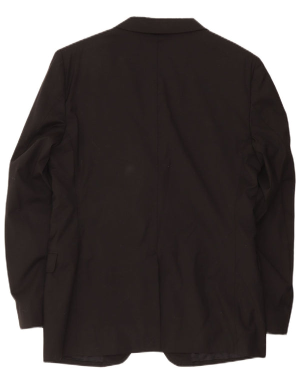 Massimo Dutti Jachetă pentru bărbați cu 2 nasturi EU 54 XL Lână neagră