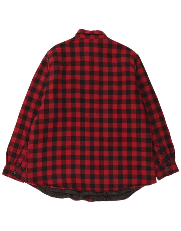 Cămașă pentru bărbați EMP Lumberjack Flannel 2XL, bumbac vichy roșu