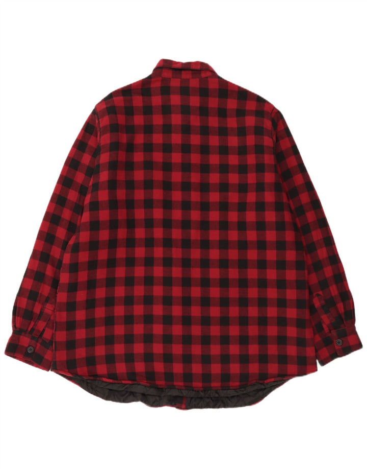 Cămașă pentru bărbați EMP Lumberjack Flannel 2XL, bumbac vichy roșu