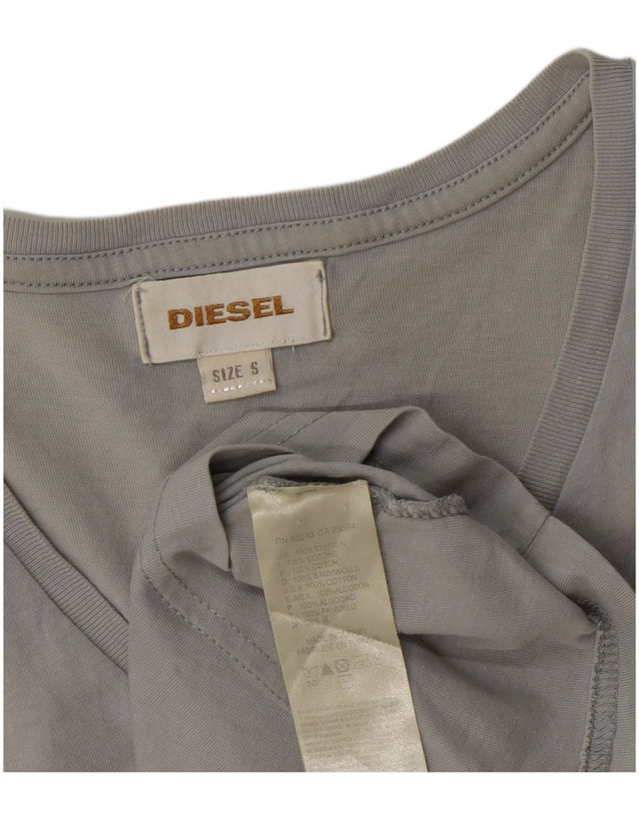 Diesel Bărbați Tricou Top Mic Gri Bumbac
