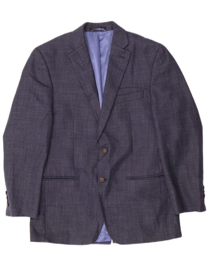 Jachetă blazer pentru bărbați CHAPS cu 2 nasturi UK 38 Poliester mediu albastru bleumarin