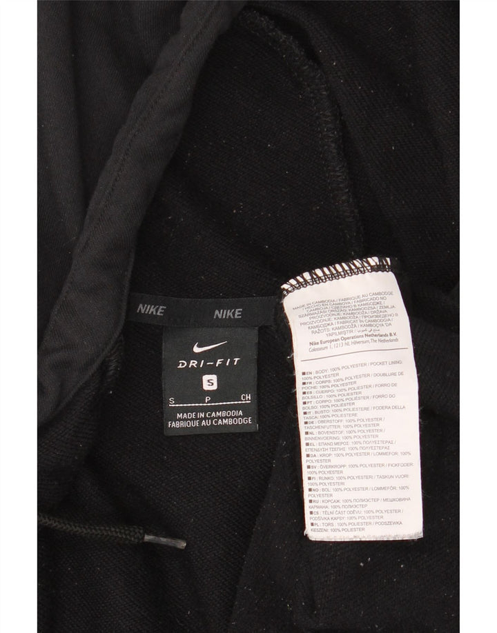 Pulover Nike pentru bărbați Dri Fit Graphic, cu fermoar, poliester mic, negru