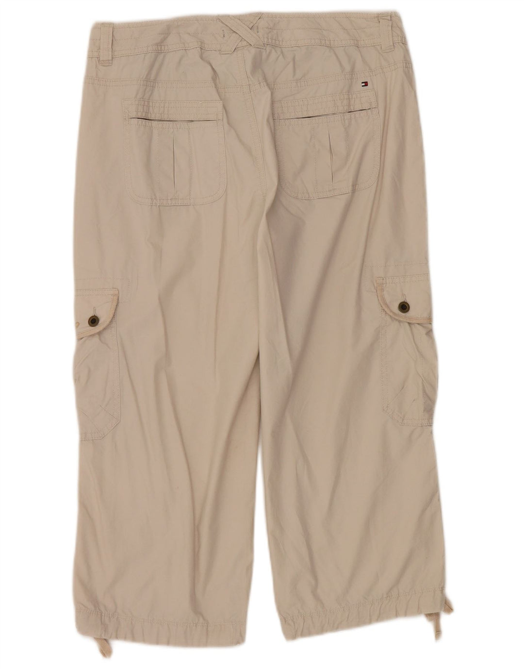 Pantaloni capri cargo Tommy Hilfiger pentru femei US 8 Medium W32 L22 bej bumbac