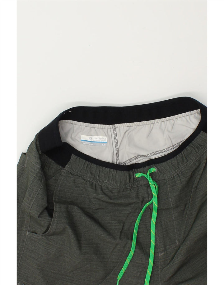 COLUMBIA Mens Oregon Sport Shorts Small  Green Polyester Vintage Columbia and Second-Hand Columbia from Messina Hembry 