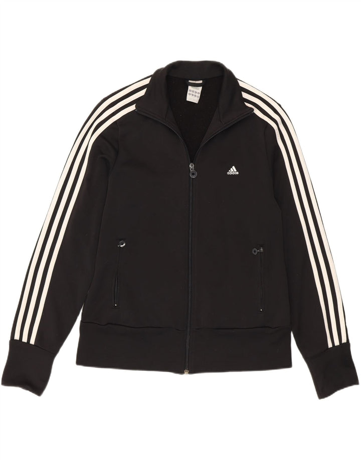 Jachetă de top pentru trening Adidas pentru femei UK 18 XL Poliester negru