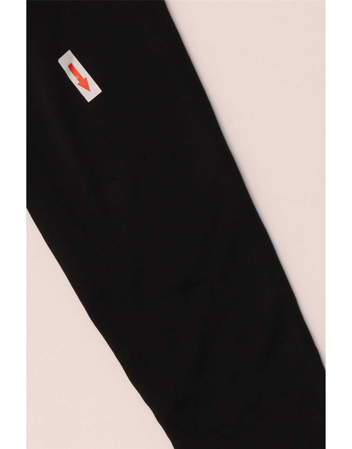 Top de trening pentru bărbați, cu fermoar și gât, cu pulover, XS, poliester negru