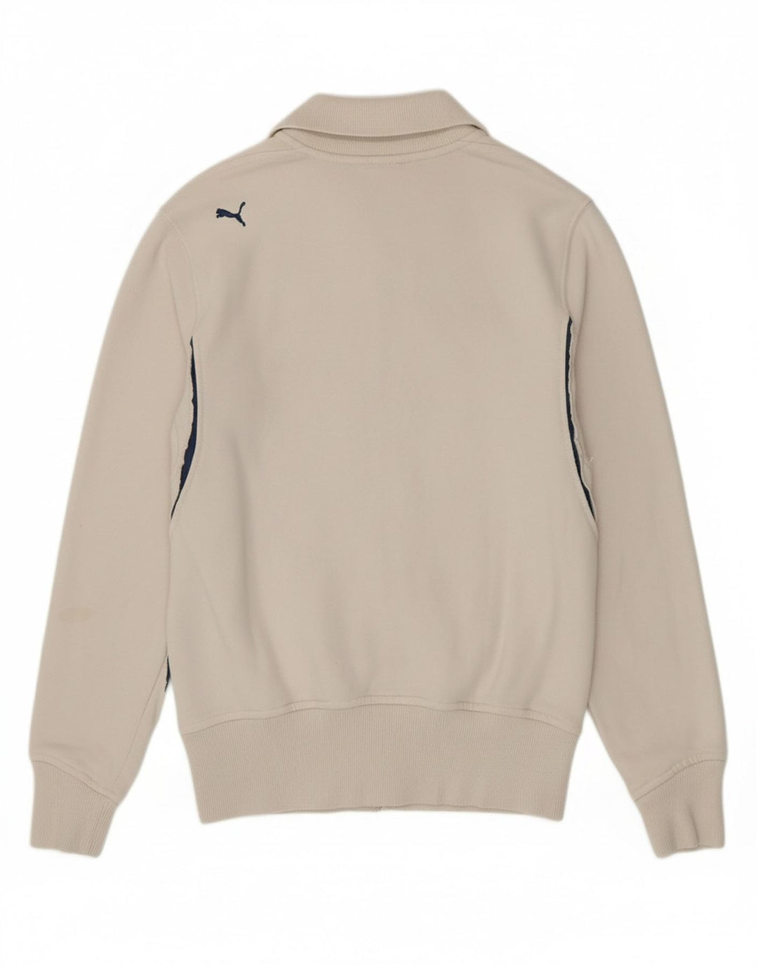 PUMA Mens Graphic Tracksuit Top Jacket Small Off White Sports