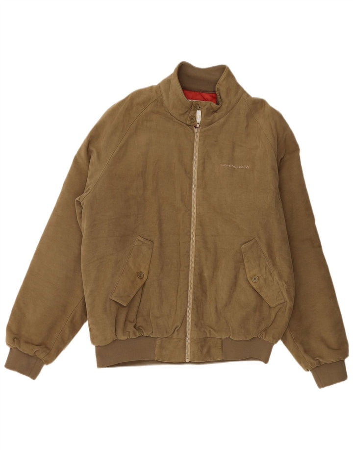 Jachetă Bomber North Sails pentru bărbați UK 42 XL, bumbac maro