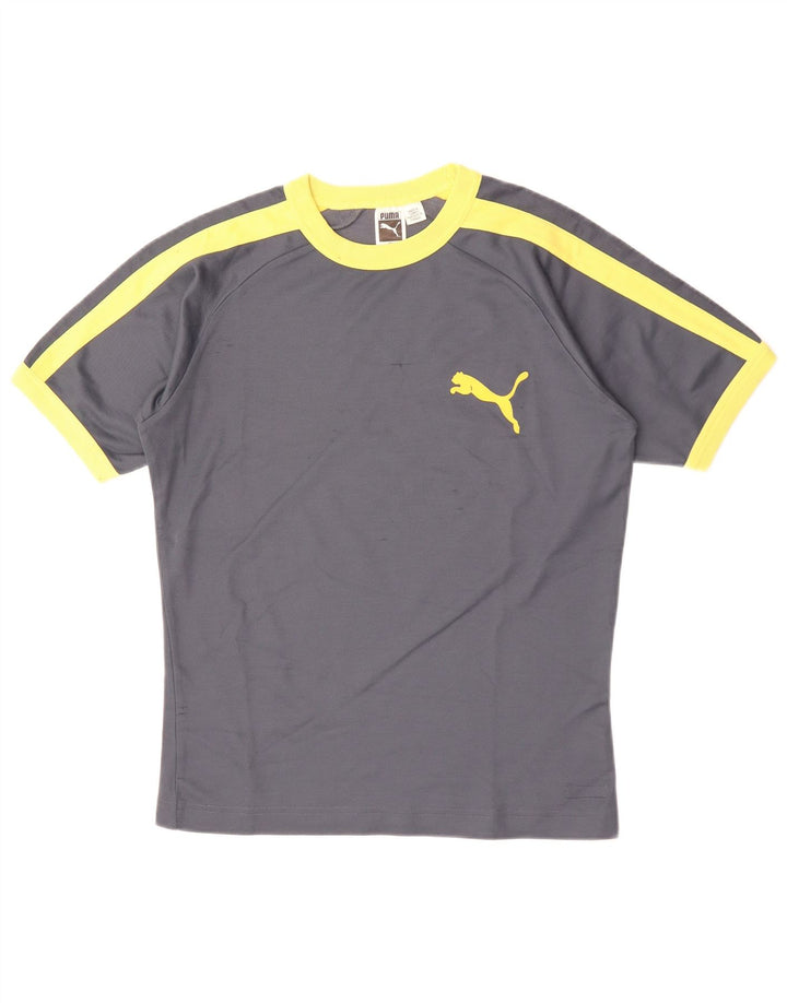 Tricou pentru bărbați PUMA Top, gri mediu, bumbac color bloc