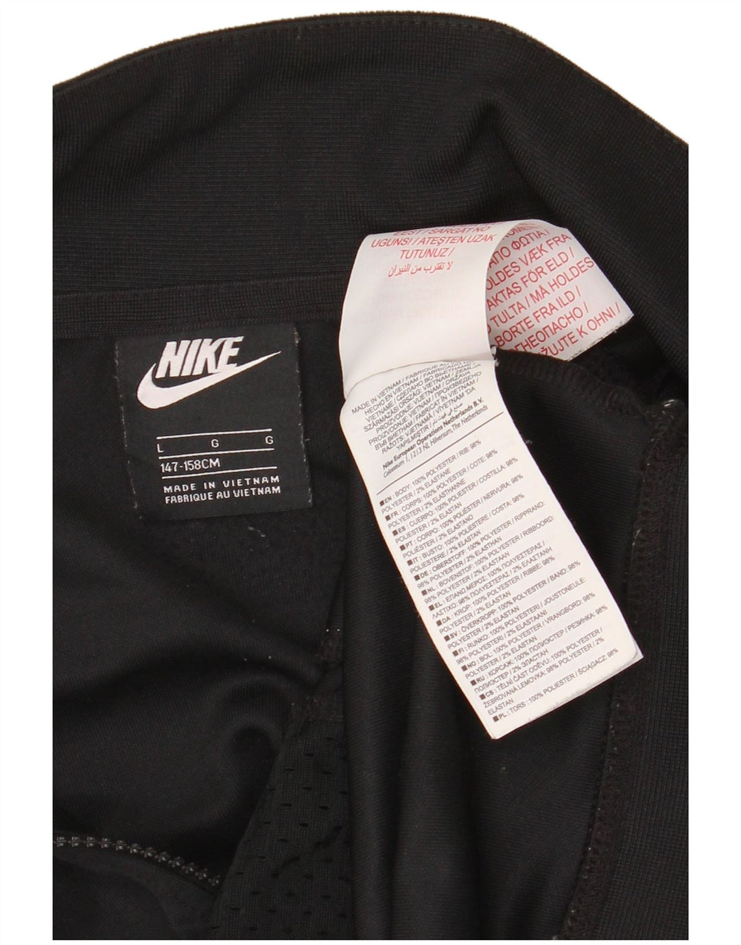 Jachetă de trening NIKE pentru băieți loose fit 12-13 ani, mare, neagră