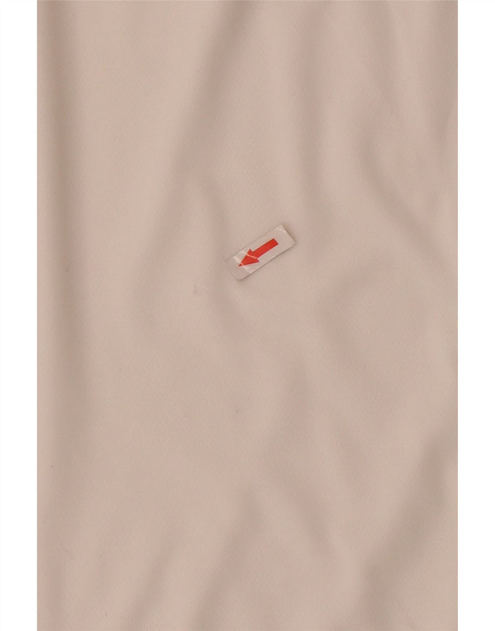 Tricou Adidas Climalite pentru bărbați Top Mediu Alb Poliester Colorblock