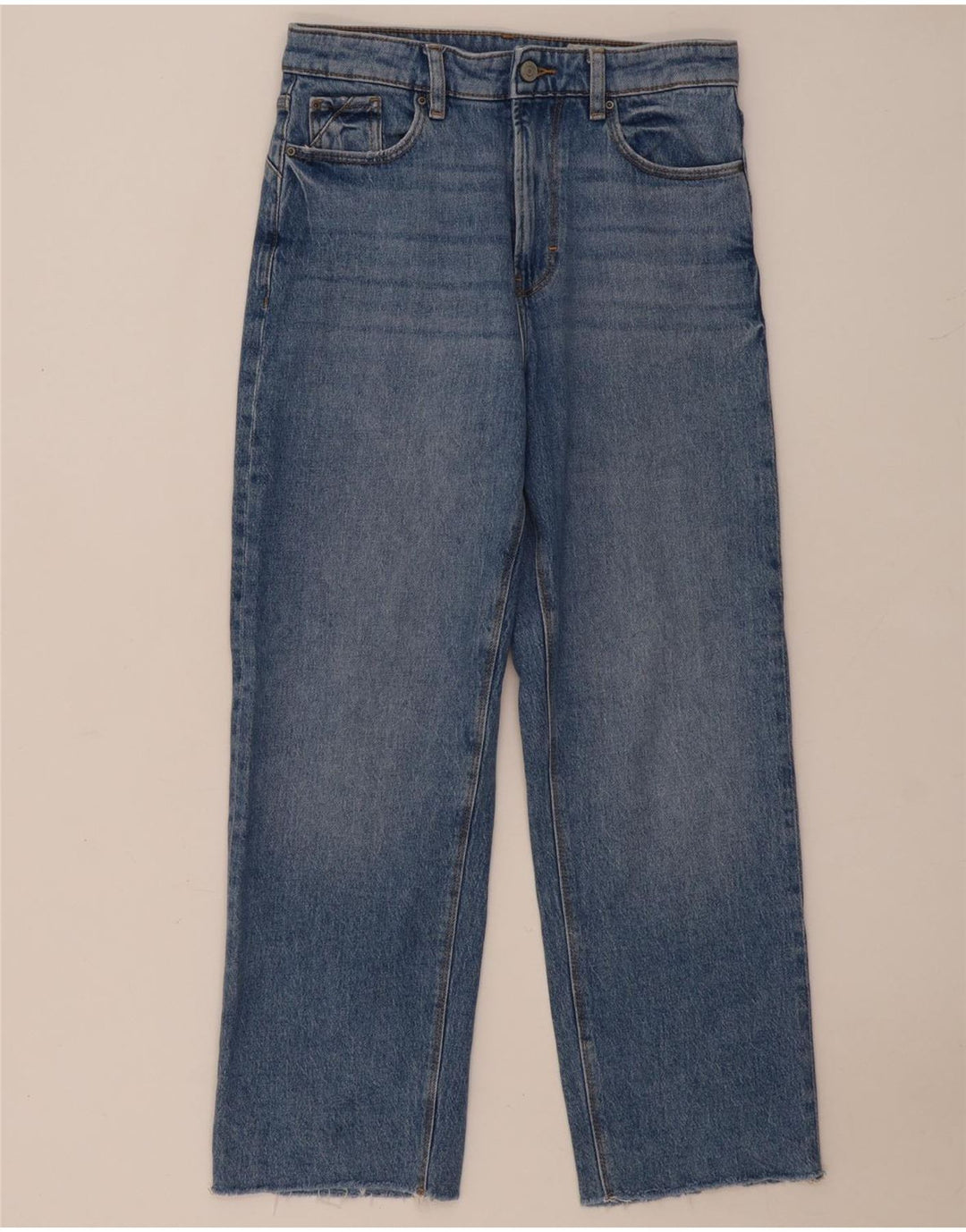 Pantaloni drepti pentru femei ESPRIT L26 L26 Bumbac albastru