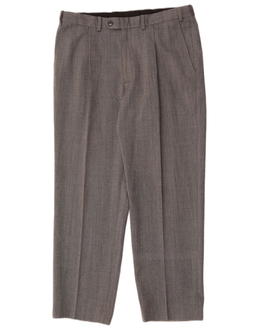 Marks & Spencer Pantaloni drepți de performanță pentru bărbați L34 L29 Lână gri