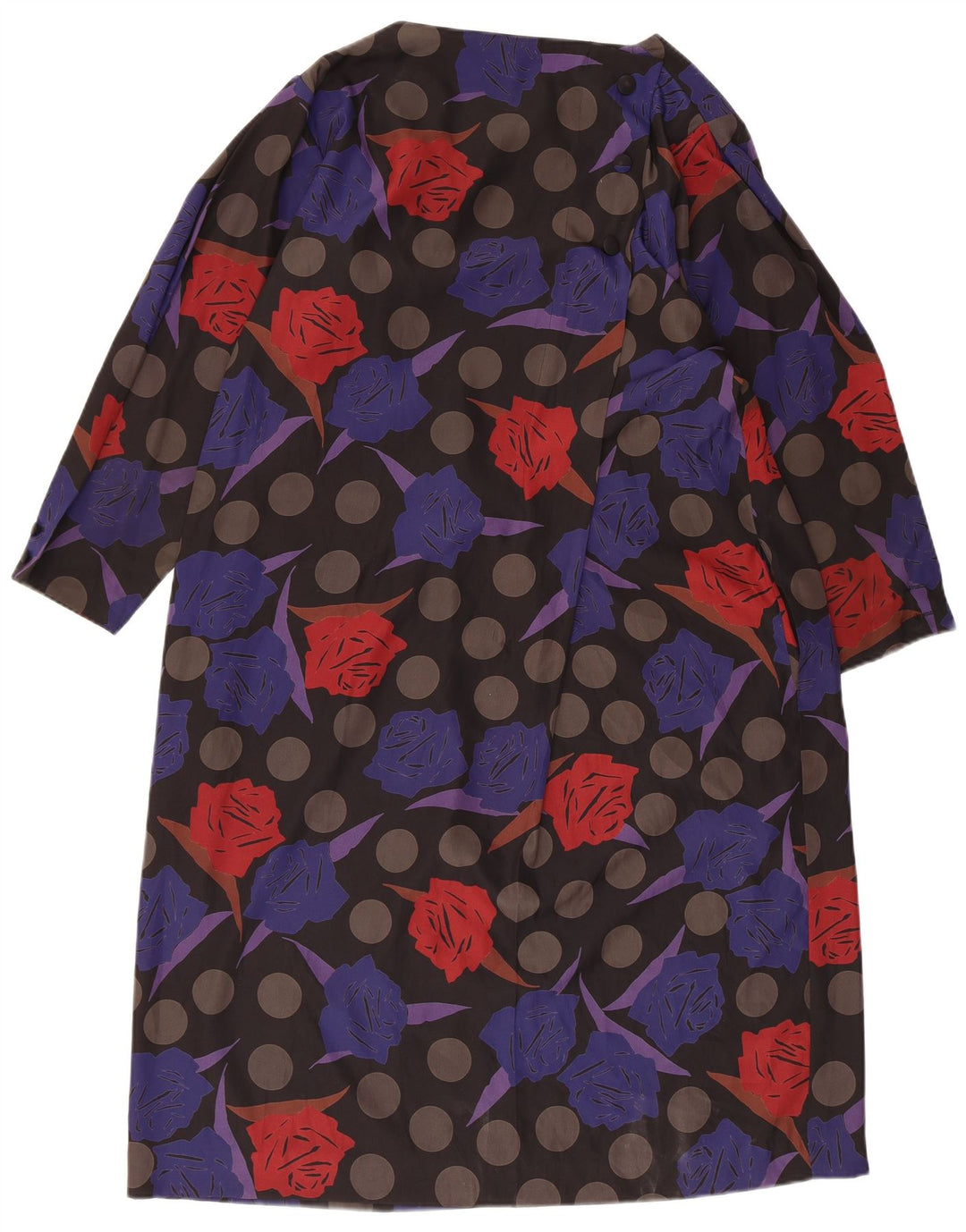 Rochie Cort Vintage Femei cu maneci lungi IT 44 Medium Multicolor Floral