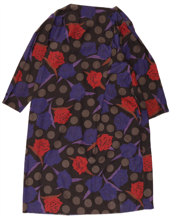 Rochie Cort Vintage Femei cu maneci lungi IT 44 Medium Multicolor Floral