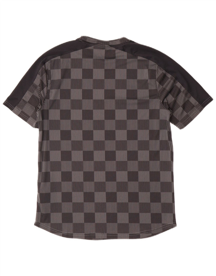 Tricou Under Armour pentru bărbați Top mare, gri, poliester Gingham
