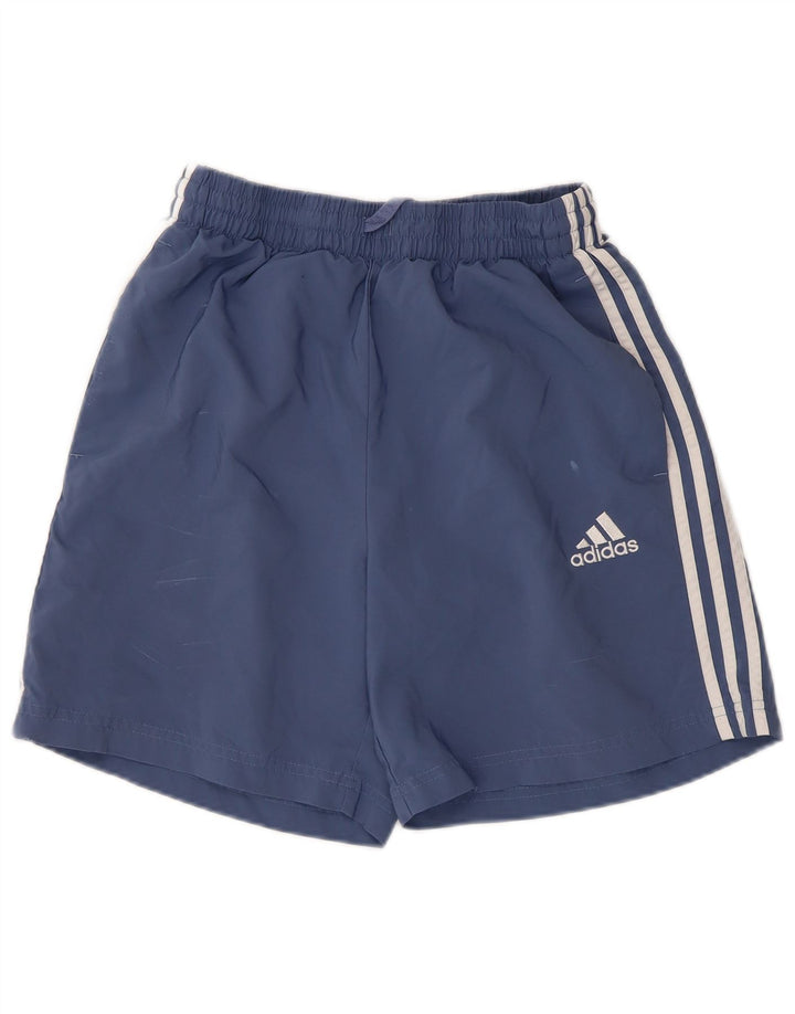 Pantaloni scurți sport Adidas pentru bărbați, poliester albastru mediu