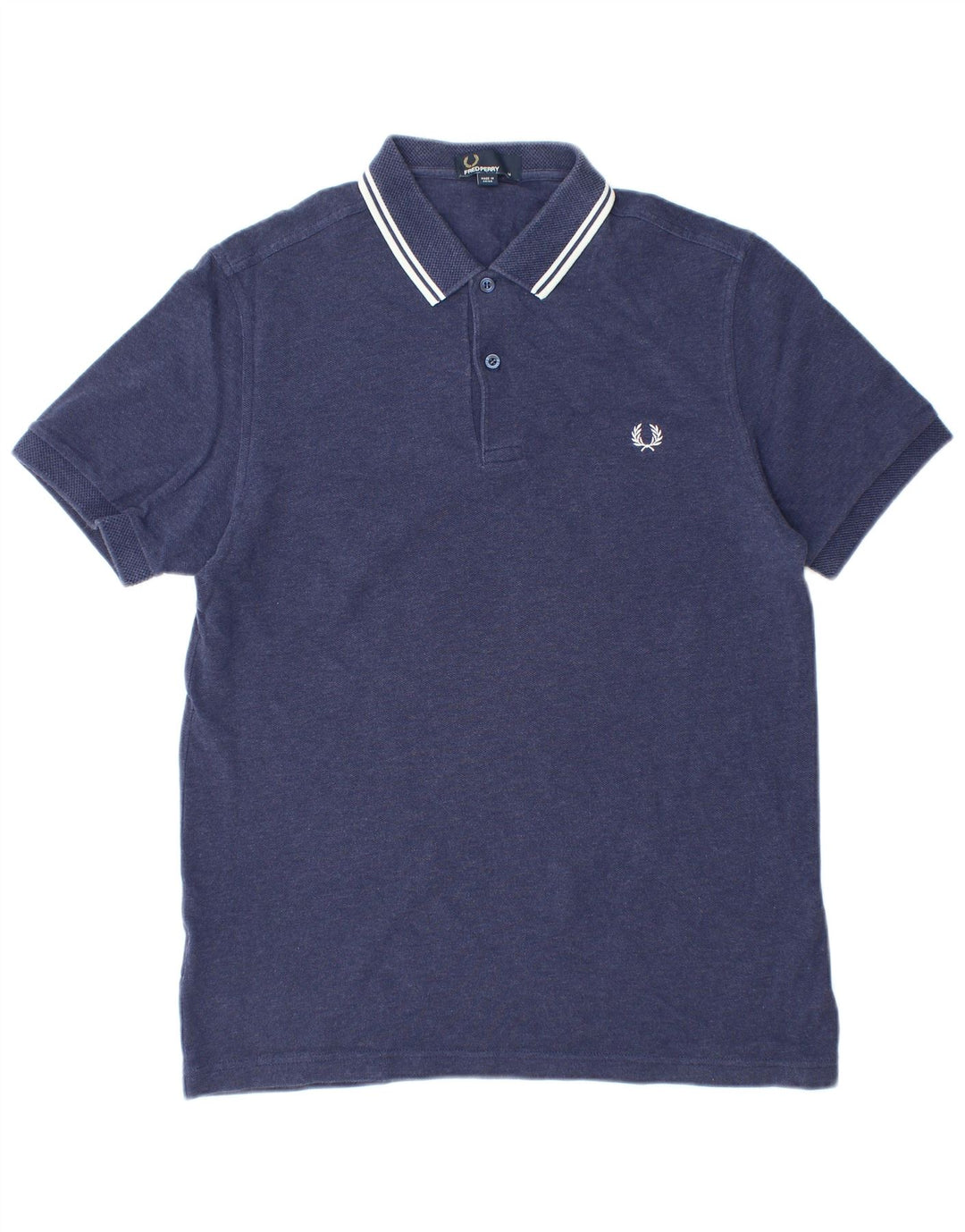 FRED PERRY Tricou polo pentru bărbați, bumbac, albastru bleumarin mediu