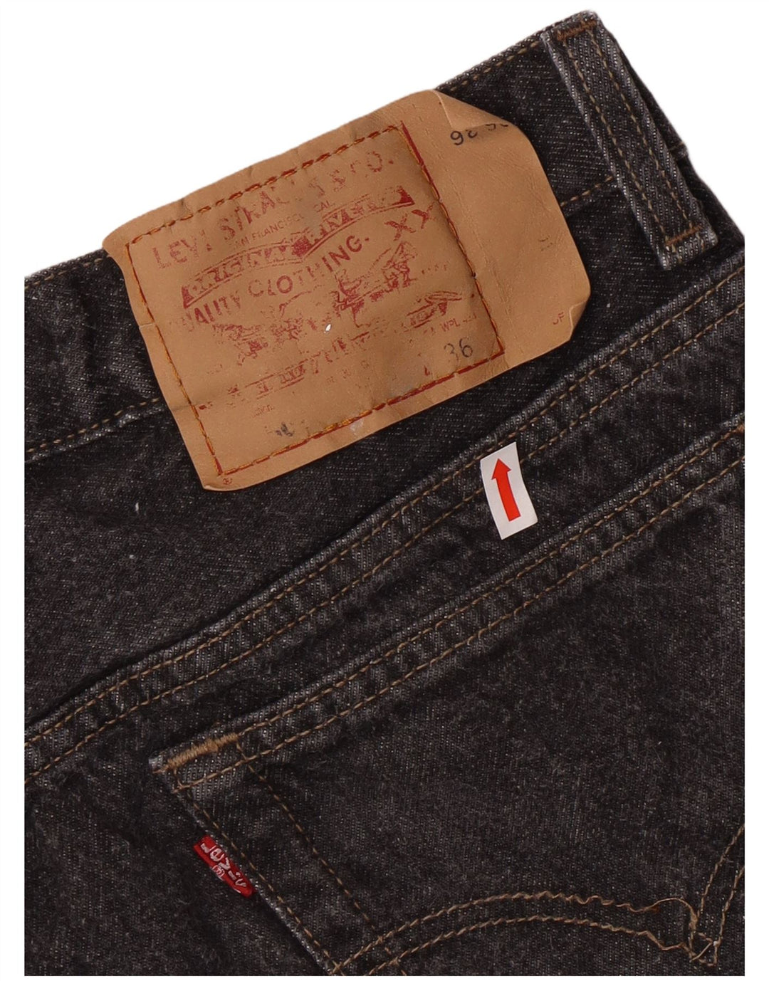 LEVI'S Blugi drepti pentru bărbați W36 L36 bumbac gri