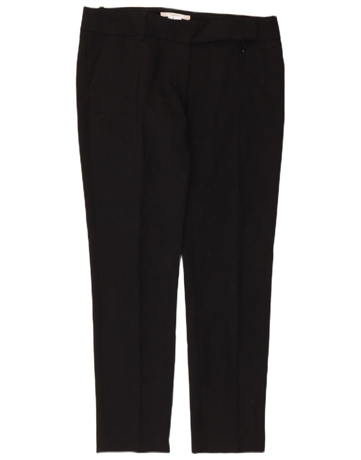Pantaloni chino slim pentru femei Zara EU 42 Large W32 L30 Poliester negru