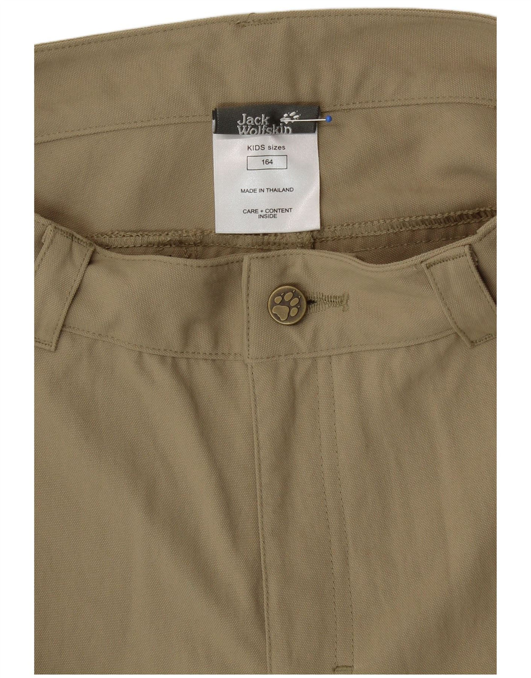 Jack Wolfskin Pantaloni scurti cargo grafic pentru băieți 13-14 ani W28 Bej Poliamidă