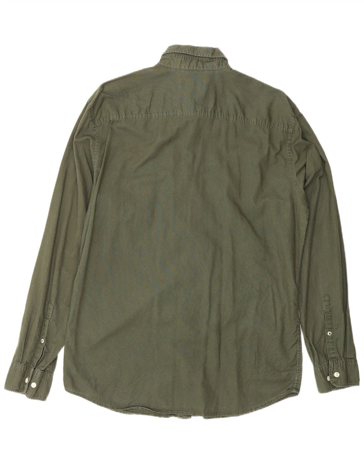 Cămașă Jack & Jones pentru bărbați, mare, verde, bumbac