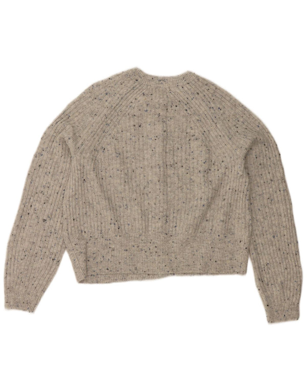 Pulover cardigan crop pentru femei Marks & Spencer UK 14 Medium Grey Flecked
