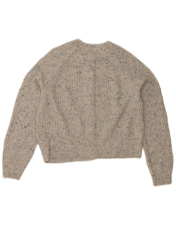 Pulover cardigan crop pentru femei Marks & Spencer UK 14 Medium Grey Flecked