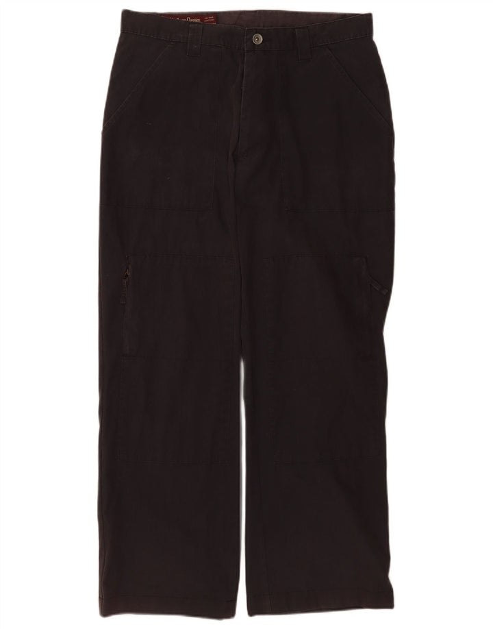 Pantaloni cargo drepti pentru bărbați Marlboro Classics W32 L28 bumbac negru