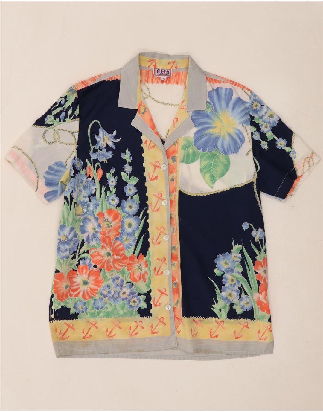 Bluză cămașă supradimensionată pentru femei ALEXIA UK 14 Medium Multicolor Floral