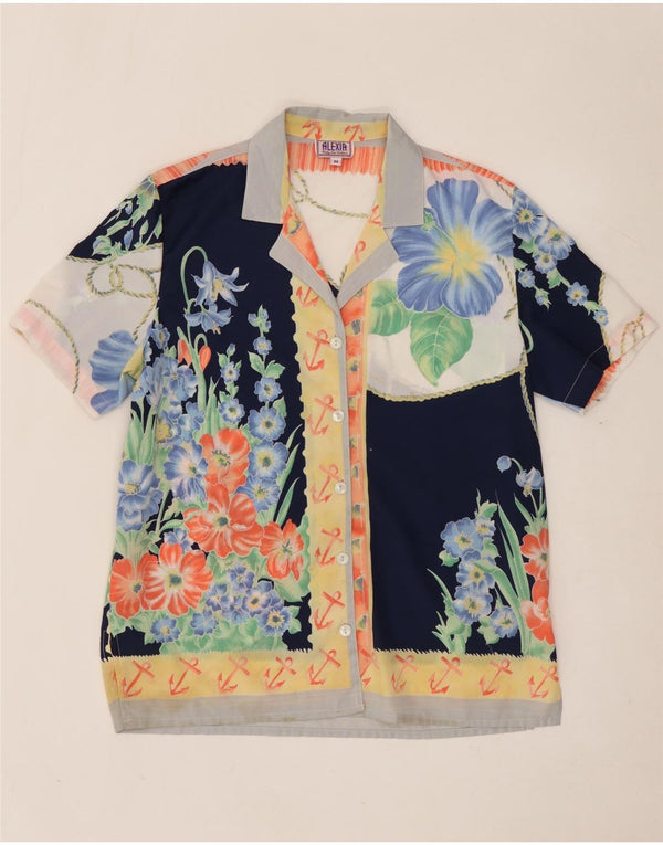 Bluză cămașă supradimensionată pentru femei ALEXIA UK 14 Medium Multicolor Floral