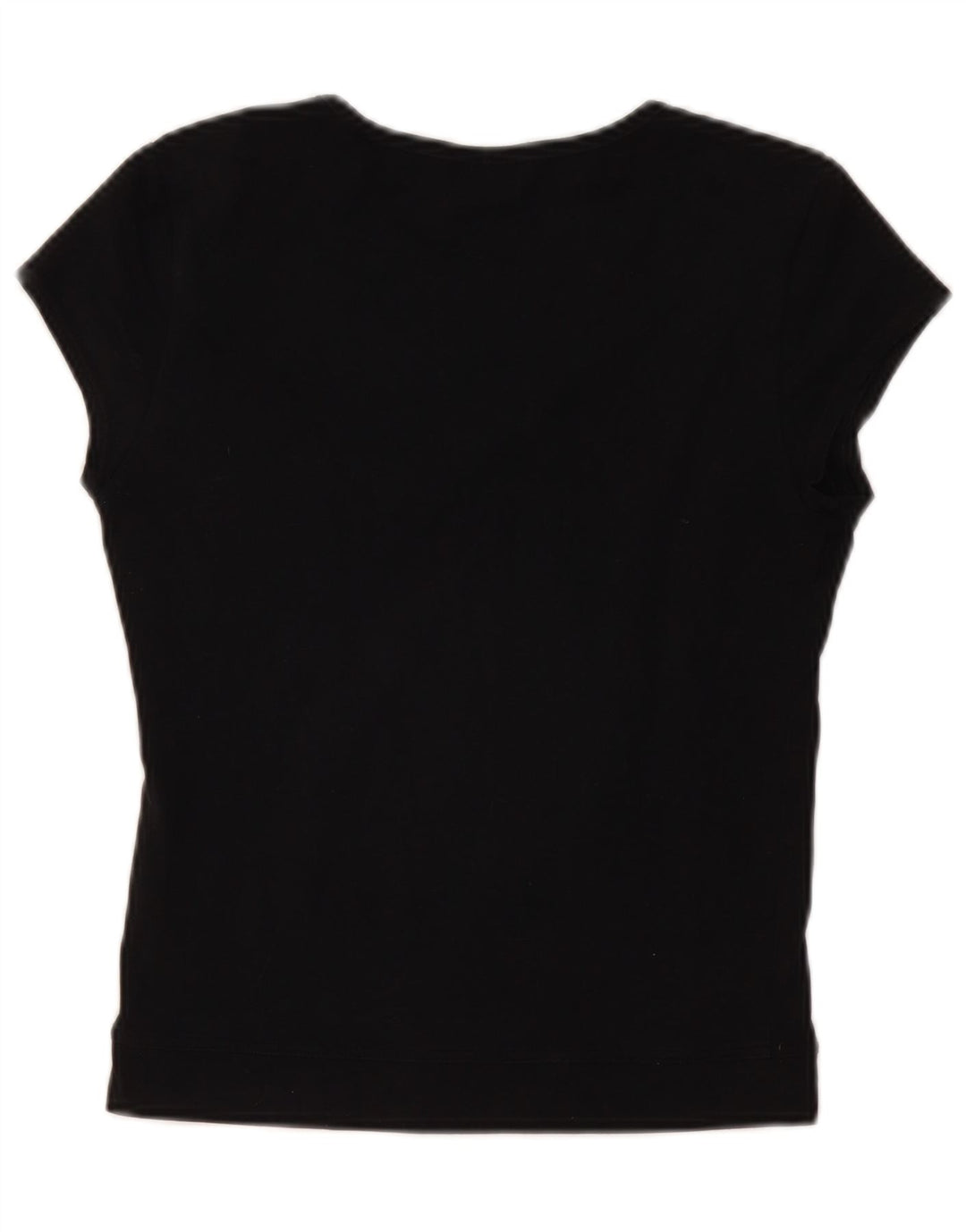Tricou slim pentru femei Champion UK 16, bumbac negru mare