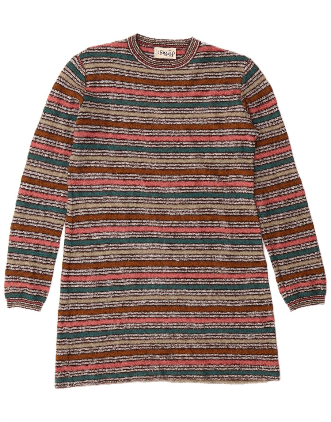 MISSONI SPORT Rochie Jumper Femei IT 42 Mediu Multicolore Dungi