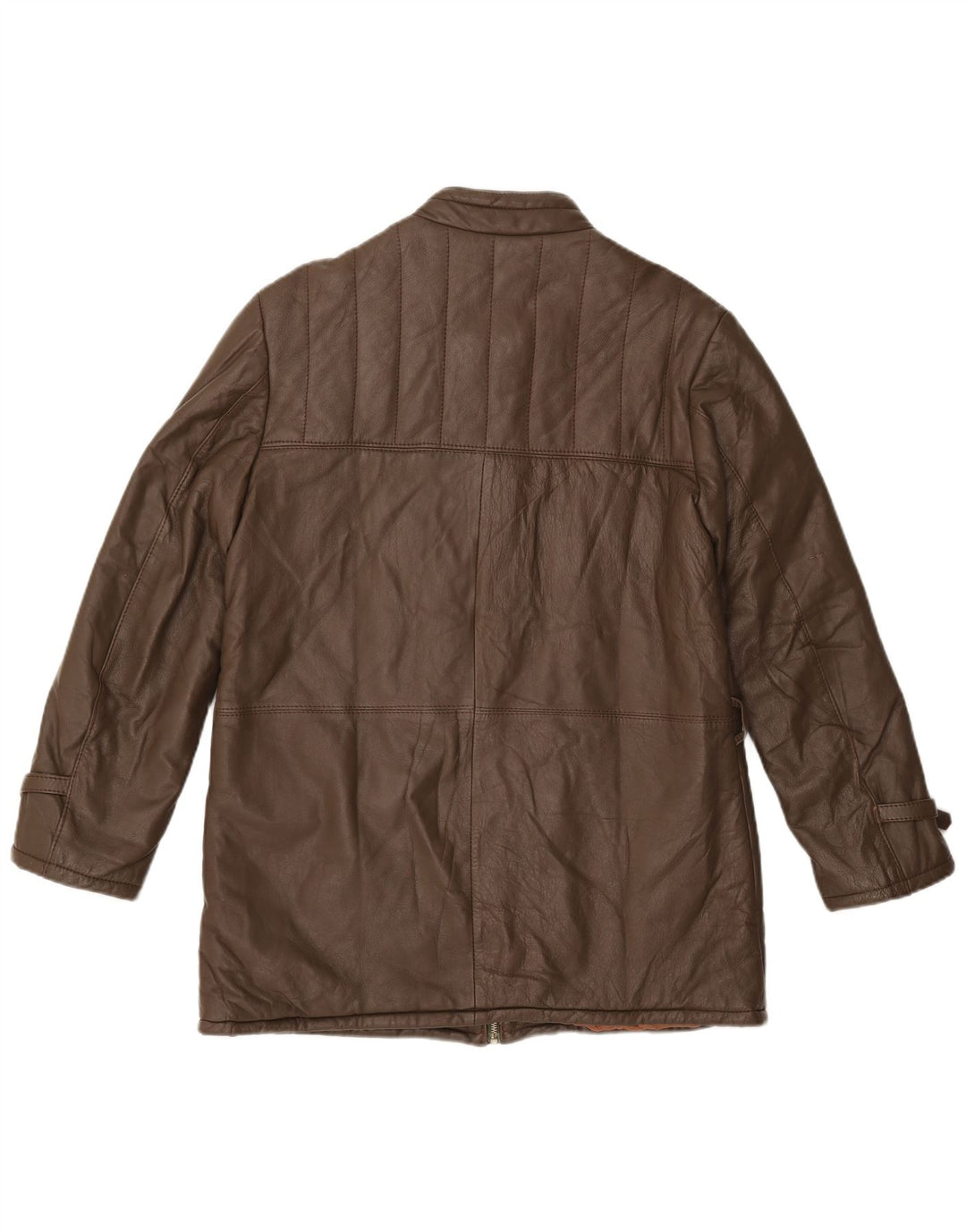 Jachetă de piele pentru bărbați VINTAGE UK 38 Piele maro medie