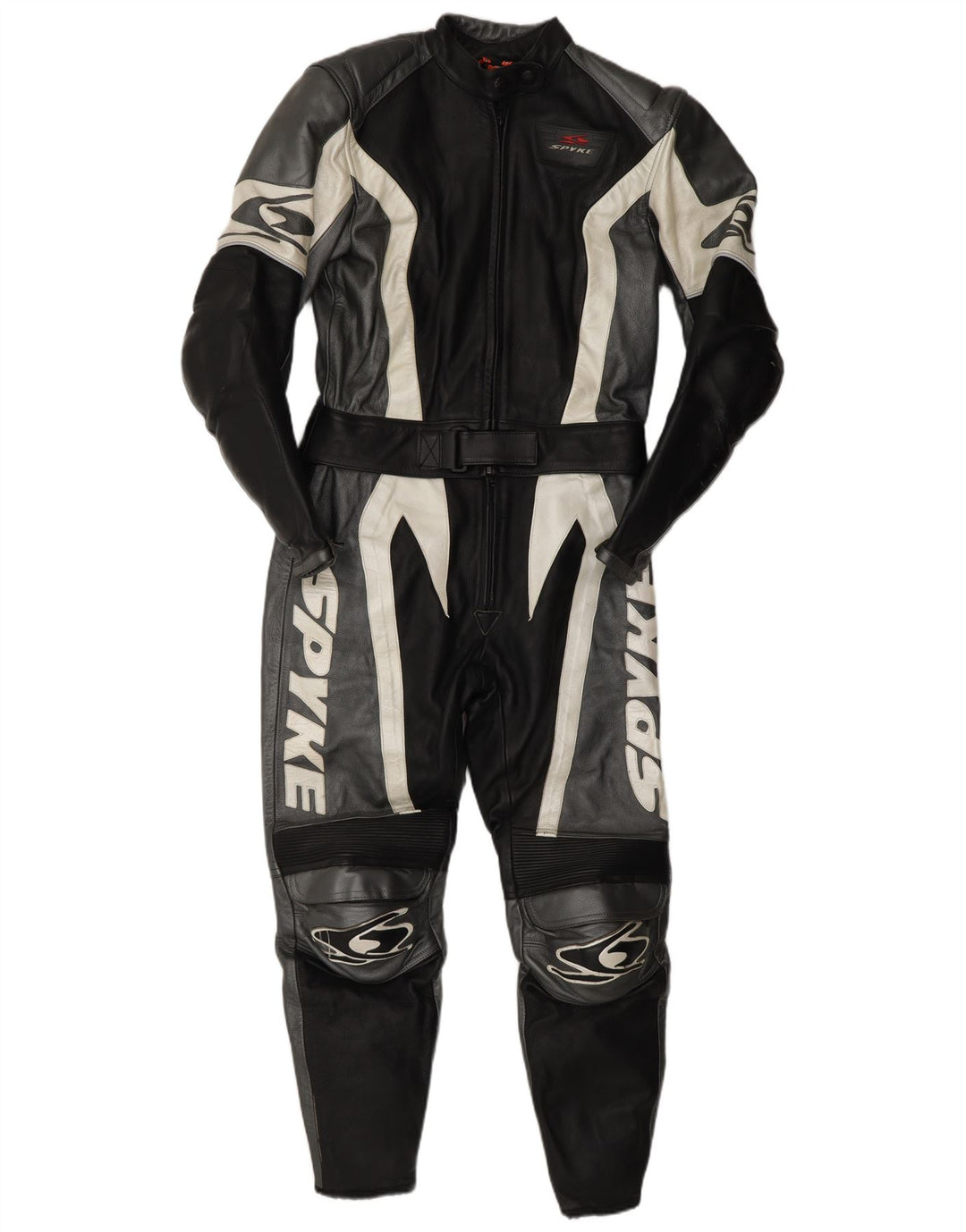 Salopetă din piele Spyke pentru femei IT 44 Medium Black Leather Motocicletă