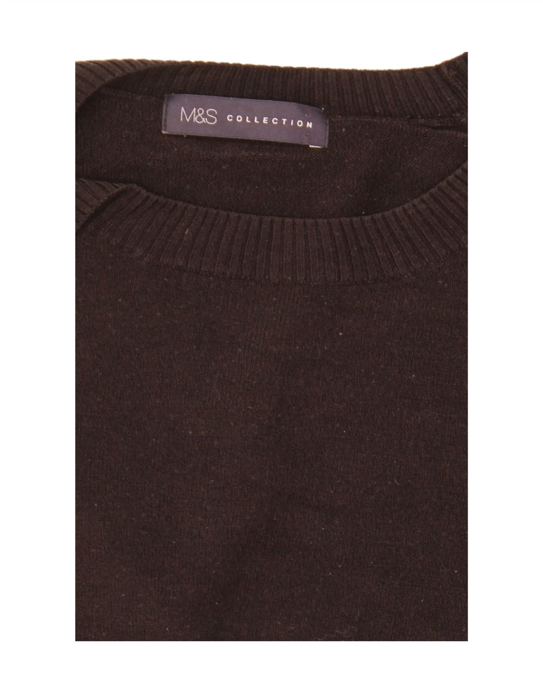 Pulover pentru femei Marks & Spencer cu gât cu barca UK 12 Medium Negru
