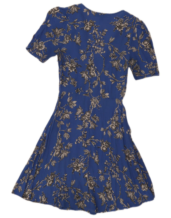 Rochie A-Line Topshop pentru femei UK 8 Small Blue Floral