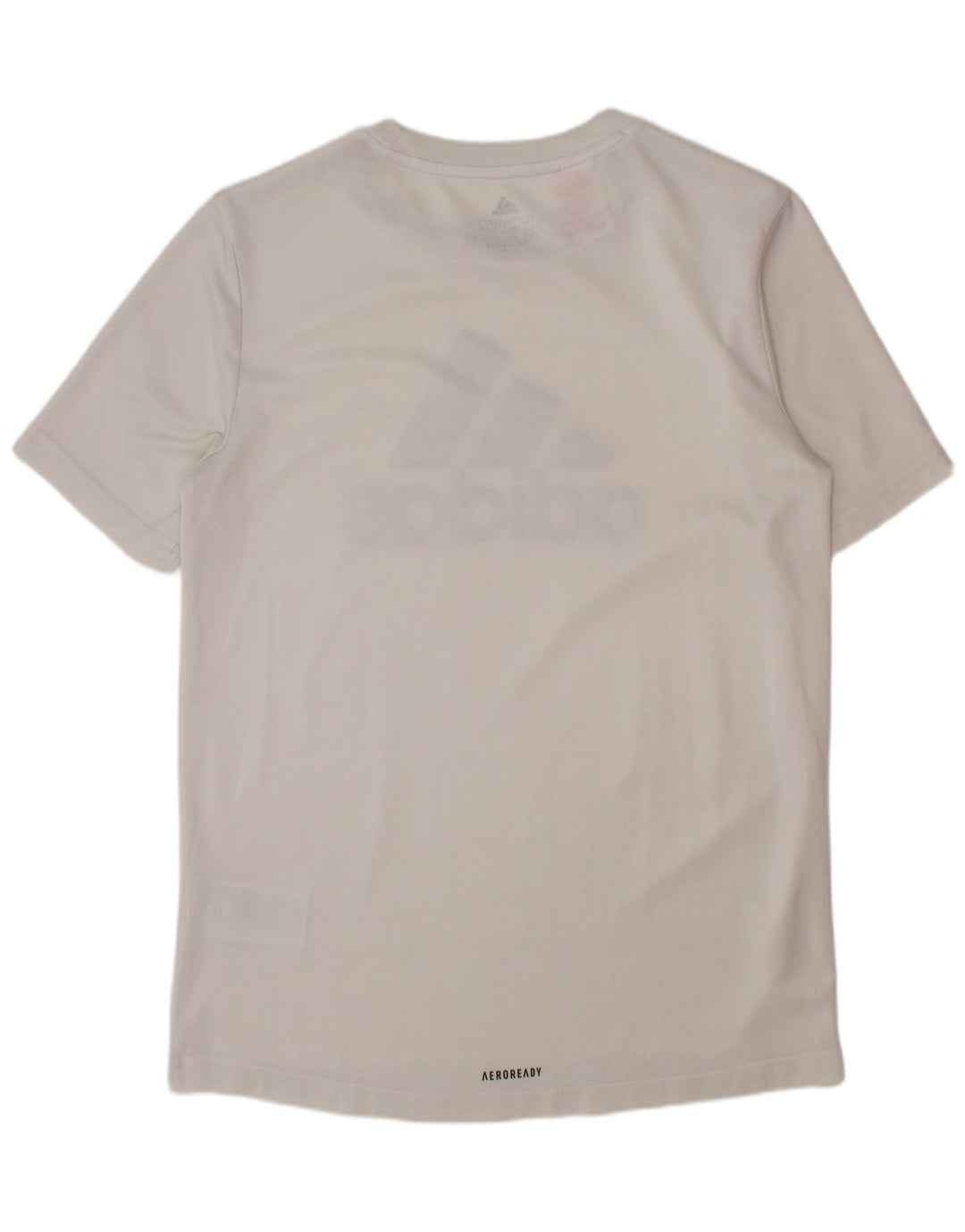 Tricou grafic ADIDAS pentru baieti Top 11-12 ani poliester alb