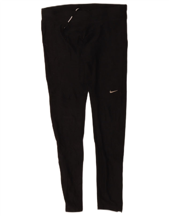 Pantaloni de trening Nike Dri Fit pentru femei UK 10 Poliester negru mic