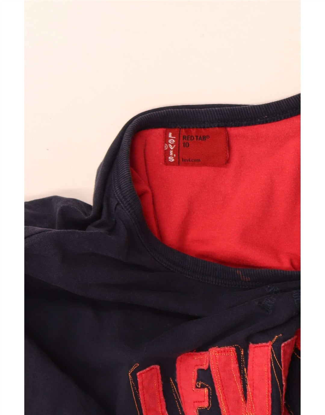 Top cu grafică Levi's pentru băieți, cu mânecă lungă, 9-10 ani, bleumarin