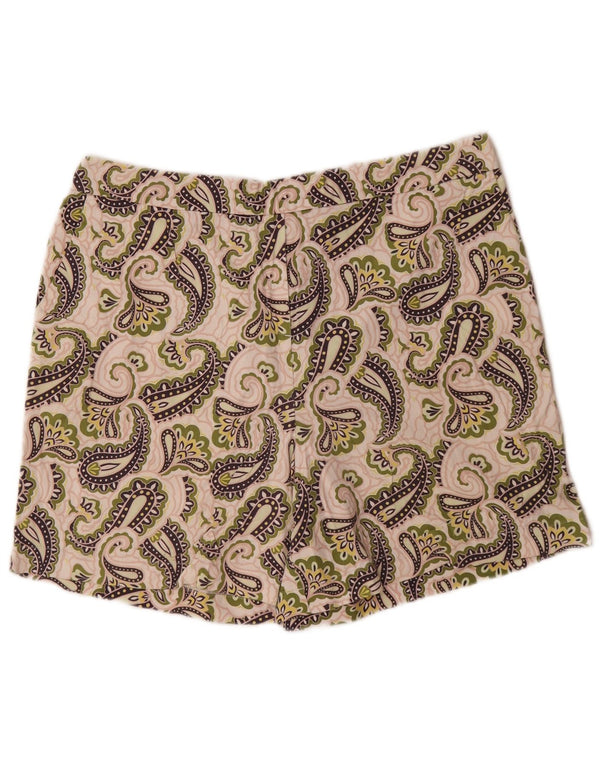Pantaloni scurți casual Boden pentru femei UK 16 Large W34 Multicolor Paisley Bumbac