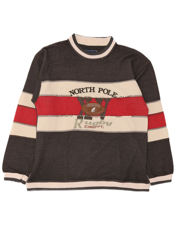 Hanorac grafic pentru bărbați North Pole Pulover Medium Gri Colorblock
