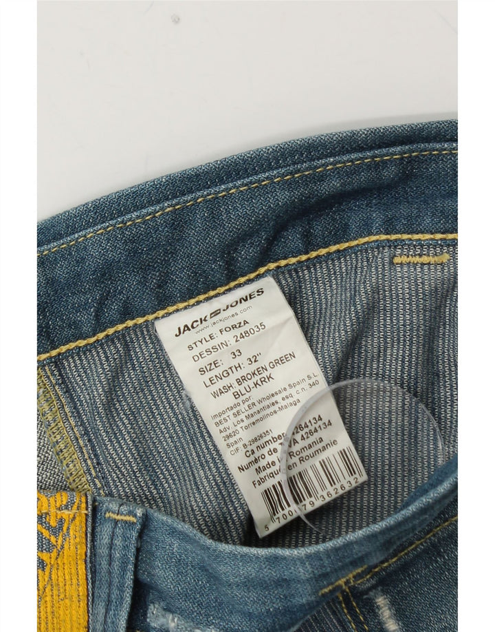 JACK & JONES Blugi Cargo Tapered pentru bărbați W33 L30 Bumbac albastru