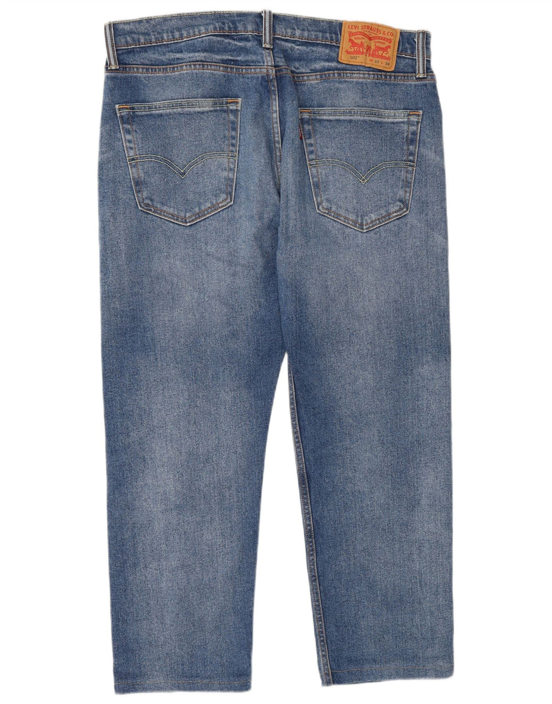 Blugi conici pentru bărbați Levi's 502 W33 L28 Bumbac albastru
