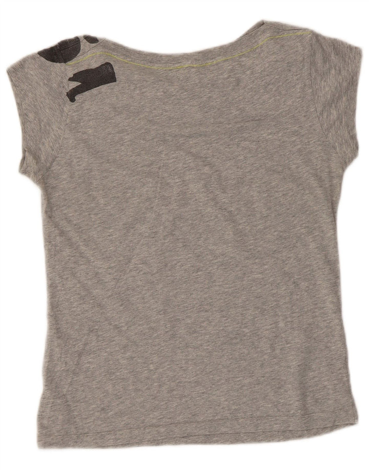 Tricou grafic pentru femei Diesel Top UK 12 Medium Grey Flecked