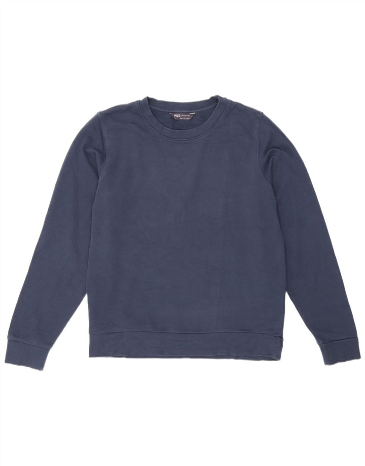 Pulover pentru damă Marks & Spencer Pulover UK 12 Mediu Bumbac bleumarin