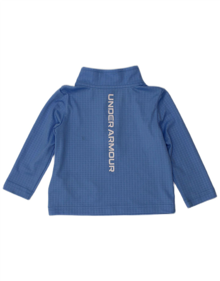 Trening Under Armour pentru bebelusi Pullover Top 6-9 luni Blue Gingham